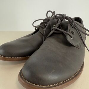 Hawker Rye‎ Black Brown Almond Toe Classic Lace-Up Oxford Dress Shoes Size 10